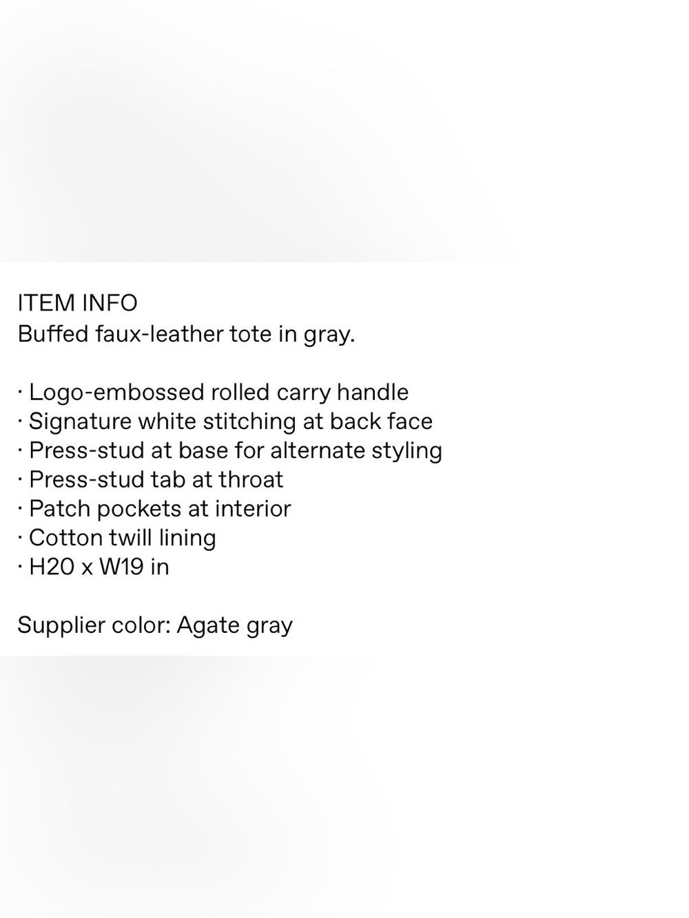 MM6 Maison Margiela Gray Triangle Tote - Picture 15 of 15